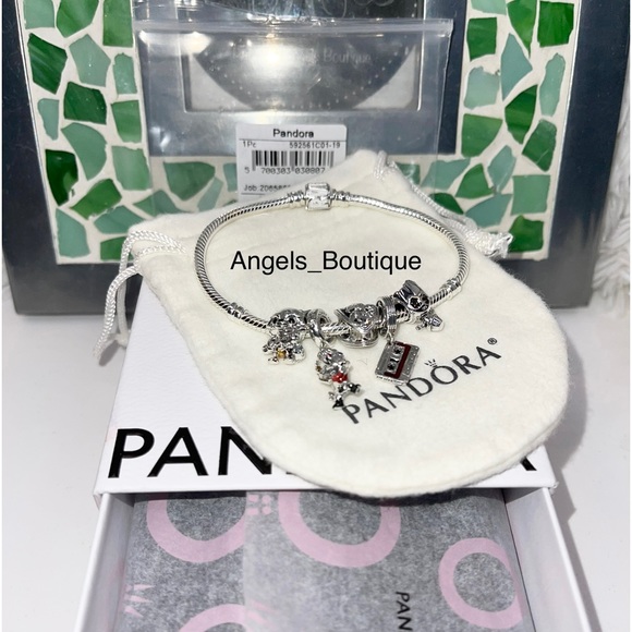 New Pandora Moments Marvel Logo Clasp Snake Chain Bracelet & Charms - Picture 5 of 8
